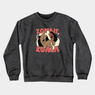 Cute Zombie Koala // Funny Halloween Zombie Animals Crewneck Sweatshirt